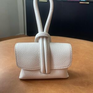 M. Gemi Cream Mini Bag with Unique Handle